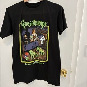 Goosebumps Black Graphic T-Shirt Size S NWOT